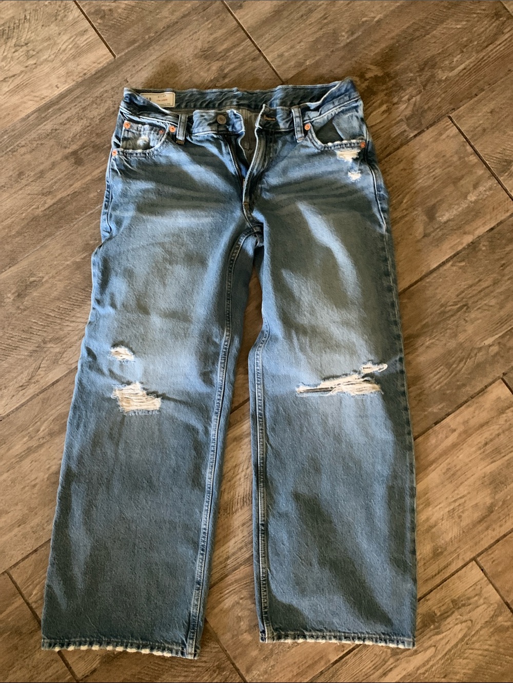 Low stride baggy jeans